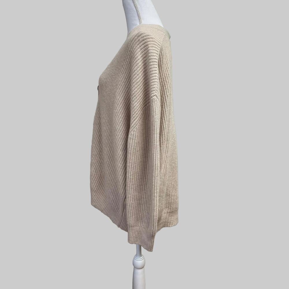 Jenni Kayne beige cashmere Cocoon sweater, Size S - Picture 3 of 4
